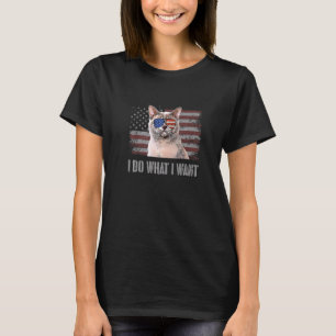 T-shirt Chat birman européen Je fais ce que je veux Rétro 