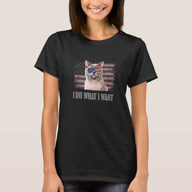 T-shirt Chat birman européen Je fais ce que je veux Rétro  (Devant)