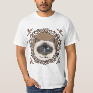 T-shirt Chat Birman Orné