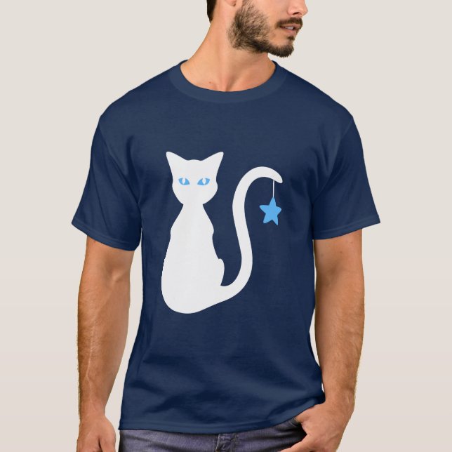 T-shirt Chat blanc (Devant)