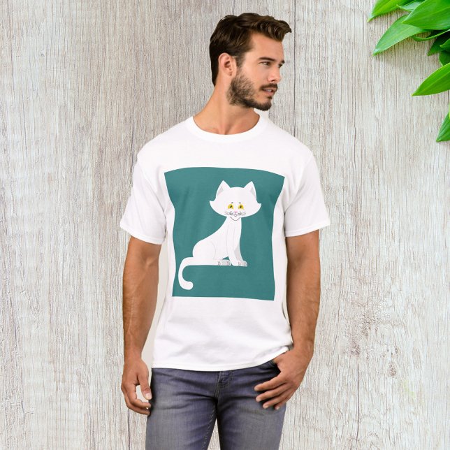 T-shirt Chat blanc (Créateur téléchargé)