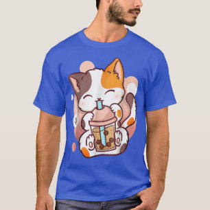 T-shirt Chat Boba Tea Bubble Tea Anime Kawaii Neko pour fi