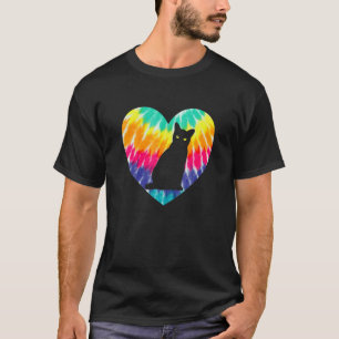 T-shirt Chat Bombay Cœur Avec Impression De Teinture Ie Po