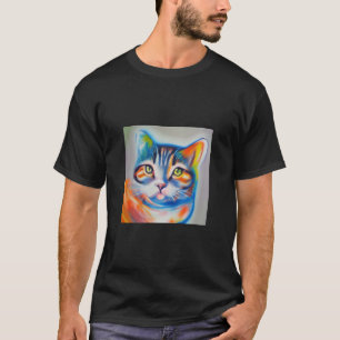 T-shirt Chat brillant