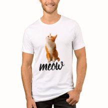 T-shirt Chat Brun qui Regarde Vers le Haut | Félin