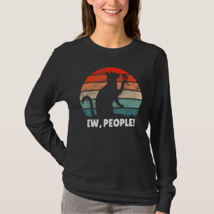 T-shirt Chat Buvant du Vin Ew Personnes