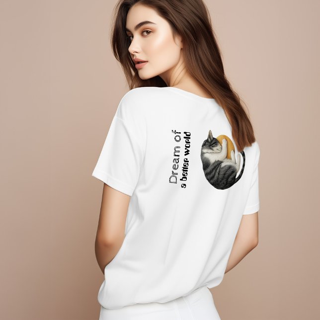 T-shirt chat | Cadeau personnalisé pour Amoureux d (Créateur téléchargé)