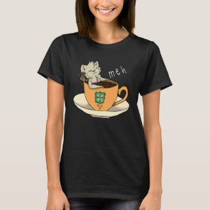 T-shirt Chat café sarcastique meh