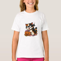 Chat calicot voleur de bonbons mignon
