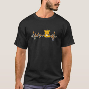 T-shirt Chat Calmcat Yoga Position animale Fréquence Vinta