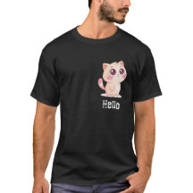 Chat Caricature Mignonne Bonjour
