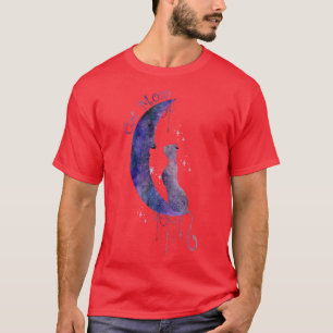 T-shirt Chat céleste et lune