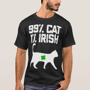T-shirt Chat chanceux Animal St Patrick 2019 Jour 99 chat