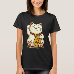 T-shirt Chat Chanceux ?? Invitant la Richesse Maneki-Neko