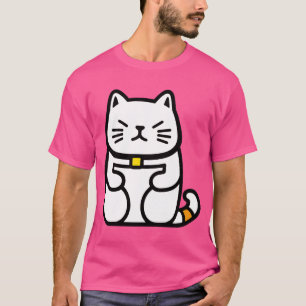 T-shirt Chat chanceux japonais ou Maneki-Neko