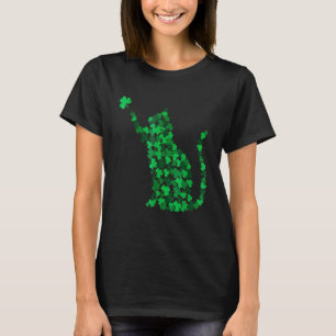 T-shirt Chat chanceux Maman Trèfle Mignon Chat Saint-Patri