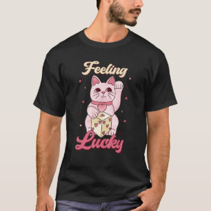 T-shirt Chat Chanceux Saint-Valentin Rétro Époux