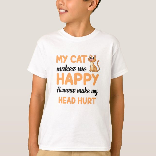 T-shirt Chat Chats Amoureux des chats Animal Kitten Animal (Devant)