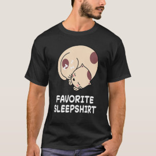 T-shirt Chat Chats Nap Dormir dormir Pyjama Pyjama nuit
