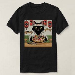 T-shirt Chat Chef Sushi 