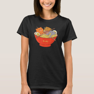 T-shirt Chat Chemise Japonaise Ramen nouilles Cadeau TShir