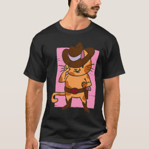 T-shirt chat choisit pistolet