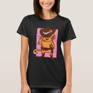 T-shirt chat choisit pistolet