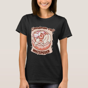 T-shirt Chat Chuchoteur de Roulé à la Cannelle Cuisine Rou