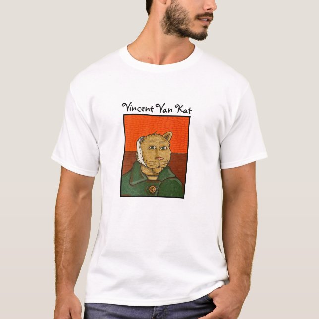 T-shirt chat coloré (Devant)