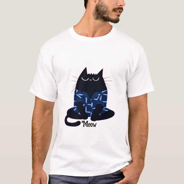 T-shirt Chat confortable (Devant)