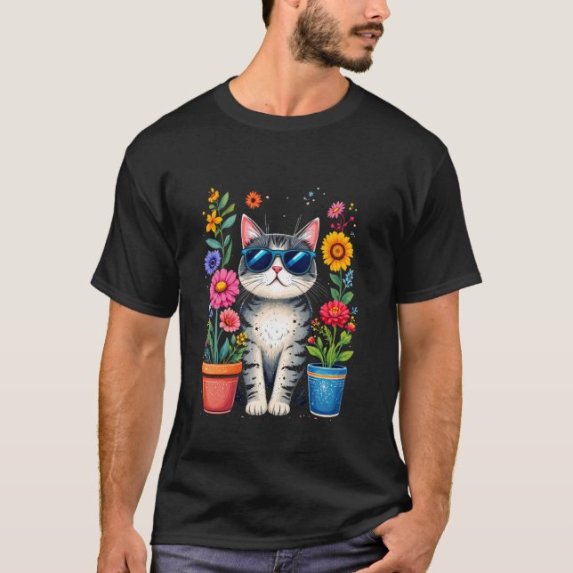 T-shirt Chat Cool (Devant)
