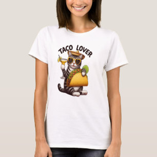 T-shirt Chat cool Profitant Du Mardi Taco