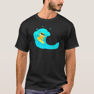 T-shirt Chat cool Sur Surfboard Riding Vague
