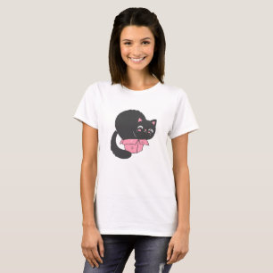 T-shirt chat couché dans une boîte en carton - Choisissez