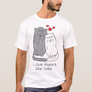 T-shirt Chat couple mignon