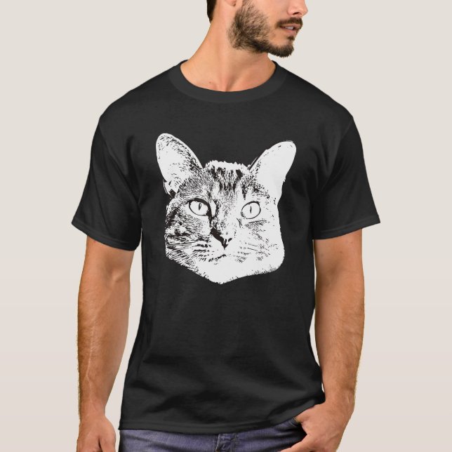 T-shirt Chat court européen (Devant)