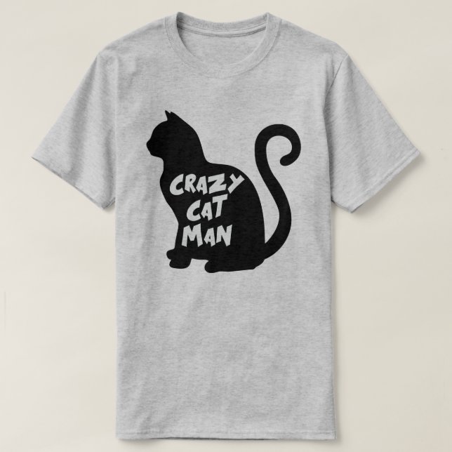 T-SHIRT CHAT CRAZY (Design devant)