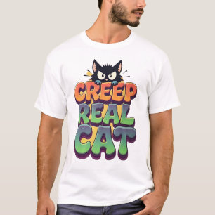 T-shirt Chat Creeper Réel