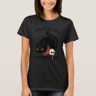T-shirt Chat Cute Chat Halloween Chat Noir Sorcière Éffray