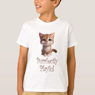 T-shirt Chat Cute Parfaitement Joué
