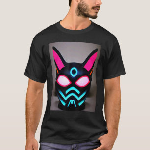 T-shirt Chat Cyber Punk Hommes Femmes Garçons Filles Drôle
