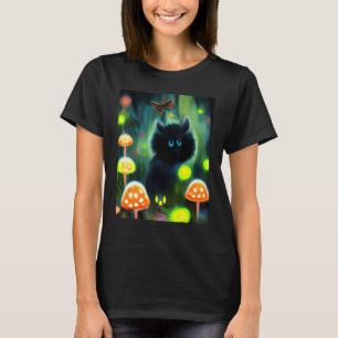 T-shirt Chat Cyber Punk Hommes Femmes Garçons Filles Étran