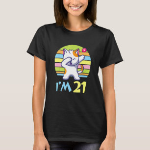 T-shirt Chat Dabbing Avec Coeur Heureux Pour Moi Vous 21 A