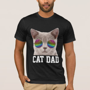 T-SHIRT CHAT DAD T-SHIRTS, CHAT PORTANT DES SOUFFLES DE PL
