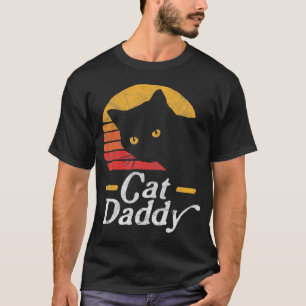 T-shirt Chat Daddy 80 Style Chat Retro Disthabillé 