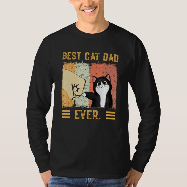 T-shirt Chat Daddy Fête des pères 2022 Meilleur Chat Papa  (Devant)