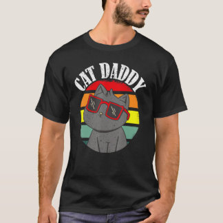 T-shirt Chat Daddy, retro coucher de soleil des années 80