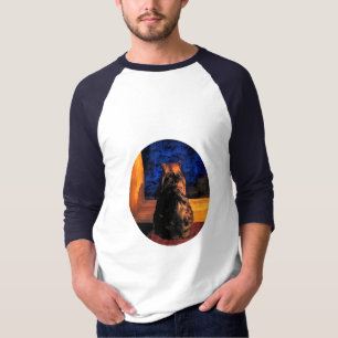 T-shirt Chat dans la fenêtre