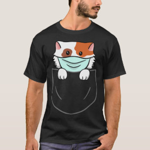 T-shirt Chat Dans La Poitrine Poitrine Poitrine Poitrine M