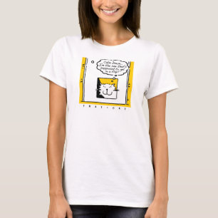 T-shirt Chat dans un rabat de chat. Propriétaire ou Amoure